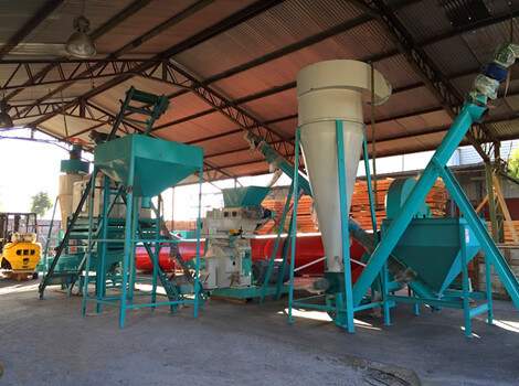 straw pellet plant