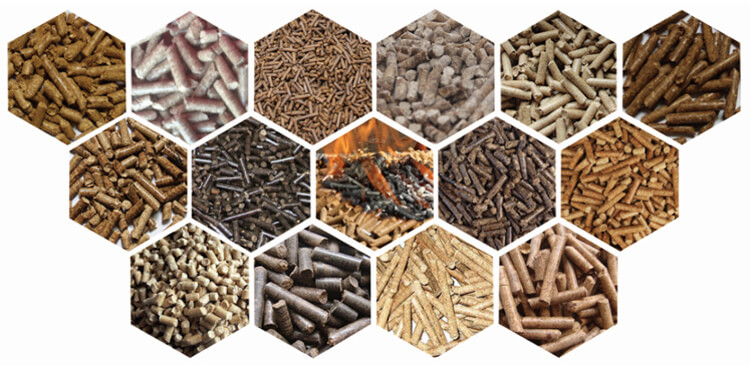 biomass pellets produced by ring die wood pellet mill