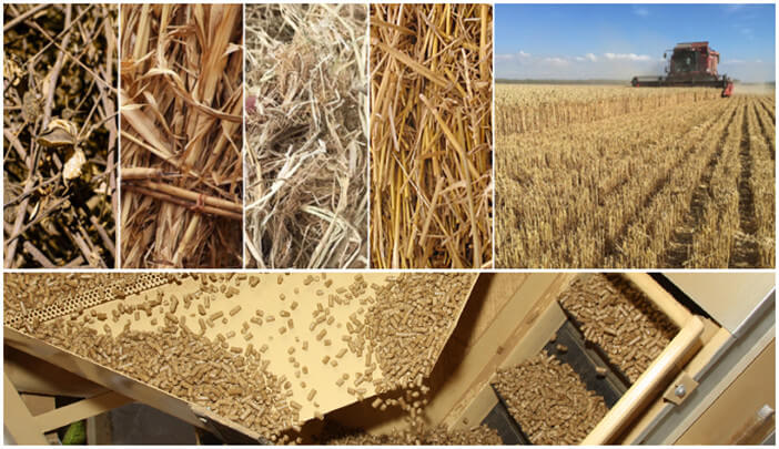 pellets making from crop straws