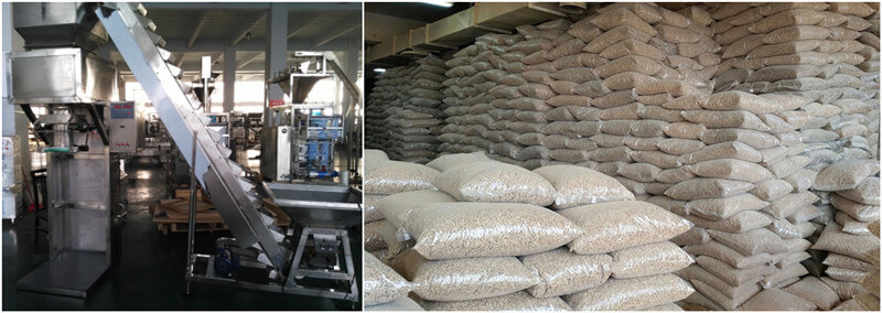 pellets packaging machine for packaging pine wood pellets