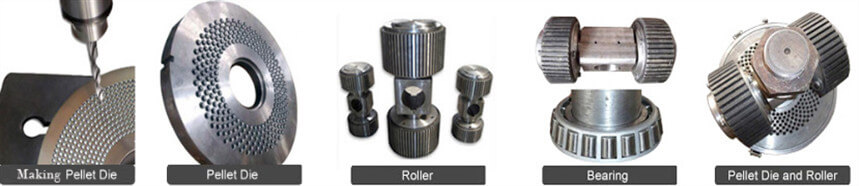 spare parts of flat die diesel pellet mill