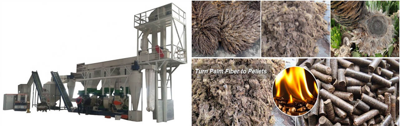 Palm Fiber Pellet Production Line