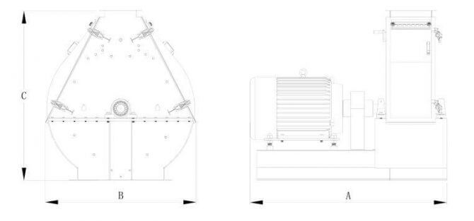 livestock feed hammer mill size