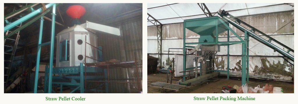 straw pellets cooler and packaging machine