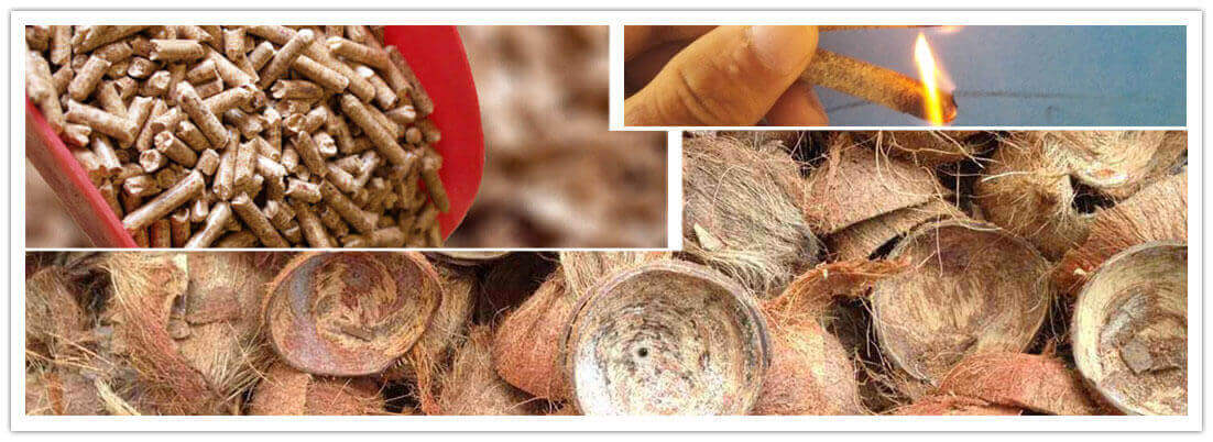 coconut shell pellets